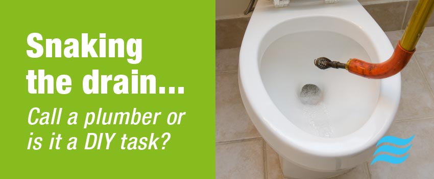 Snaking the toilet drain - should I call a plumber