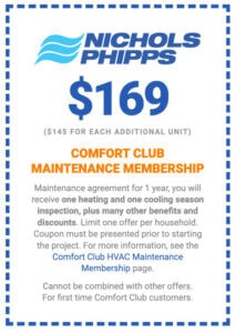 $169 Comfort Club Maintenance Membership