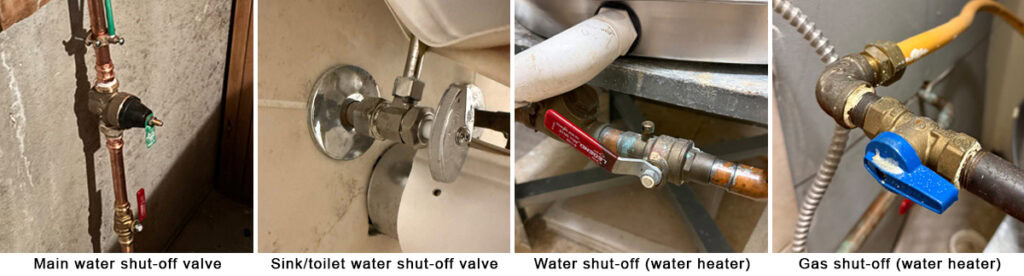 Shut-off valves for home plumbing