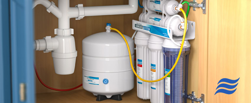 Water filtration system under the sink