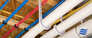 home plumbing pipes PEX and PVC