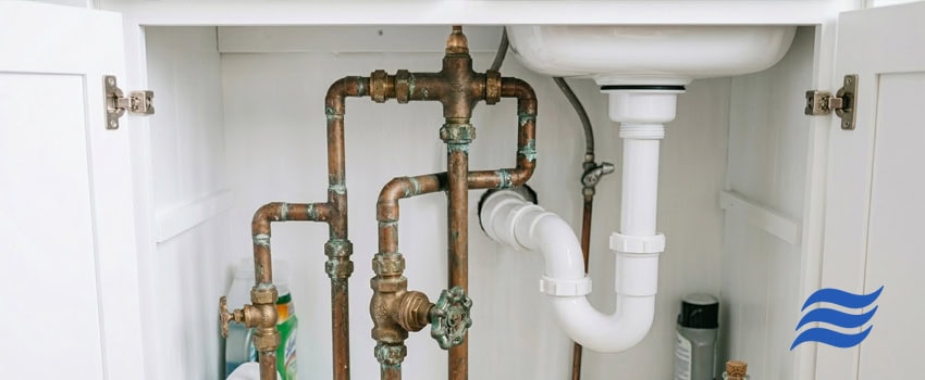 lead in older home plumbing Northern Virginia - older pipes under sink